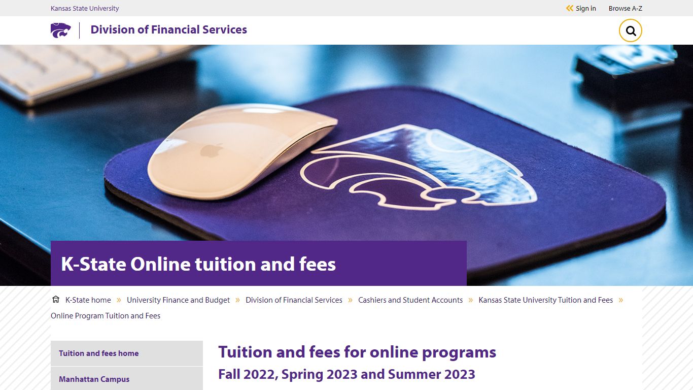 K-State Online tuition and fees - Kansas State University